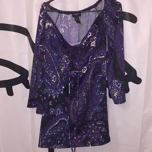 Purple pattern dress